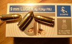 Munition 9 mm Luger 124 gr